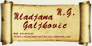 Mlađana Galjković vizit kartica